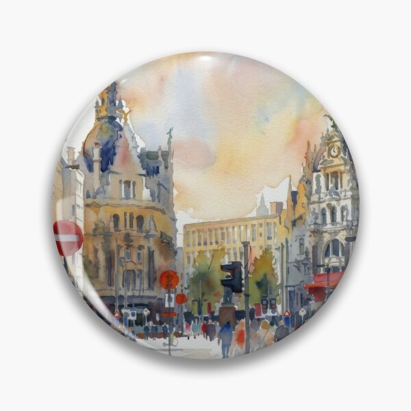Item preview, Antwerp Meir Street Watercolor designed and sold by caracatita75.