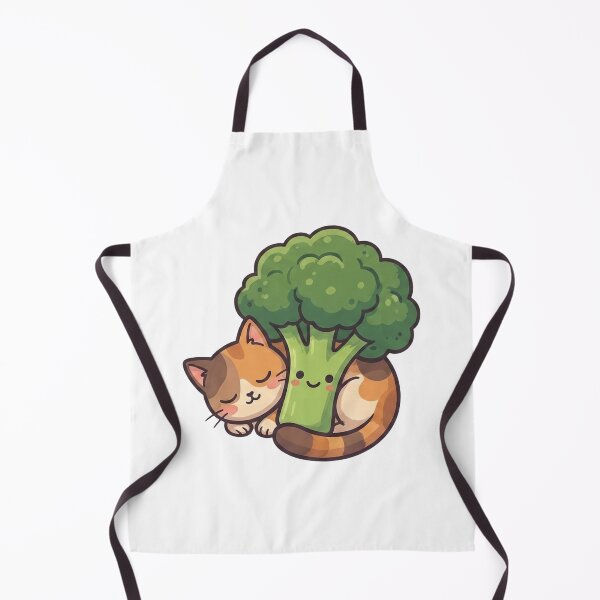 Item preview, Tricolor Kitten Hugging Healthy Broccoli designed and sold by NeverlandBia.