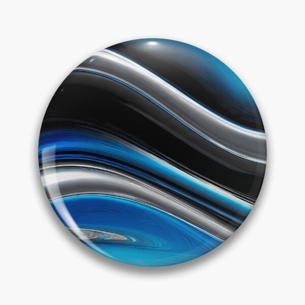 Item preview, Light Captivating Fluid Motions Vibrant Blue Silver Tones designed and sold by ART ATTACK ZONE.