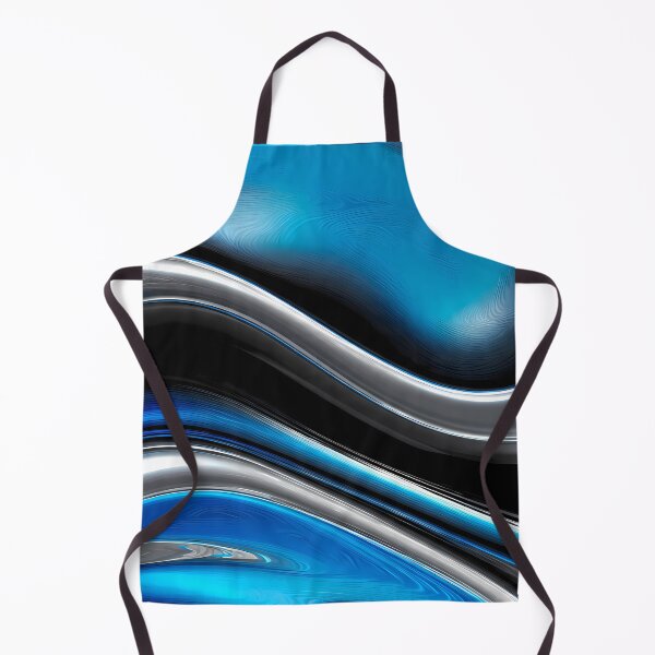Item preview, Light Captivating Fluid Motions Vibrant Blue Silver Tones designed and sold by ART ATTACK ZONE.