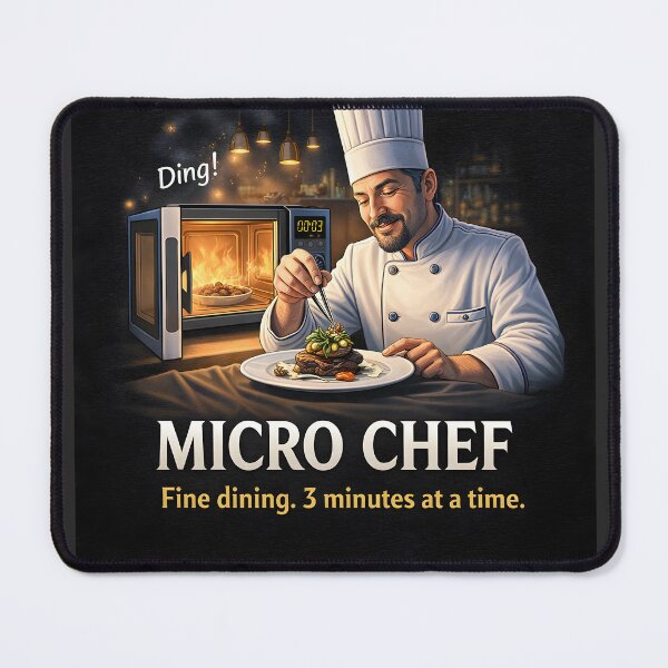 Item preview, Micro Chef Funny Microwave Cooking Pun Chef T-Shirt designed and sold by Hornace88studio.