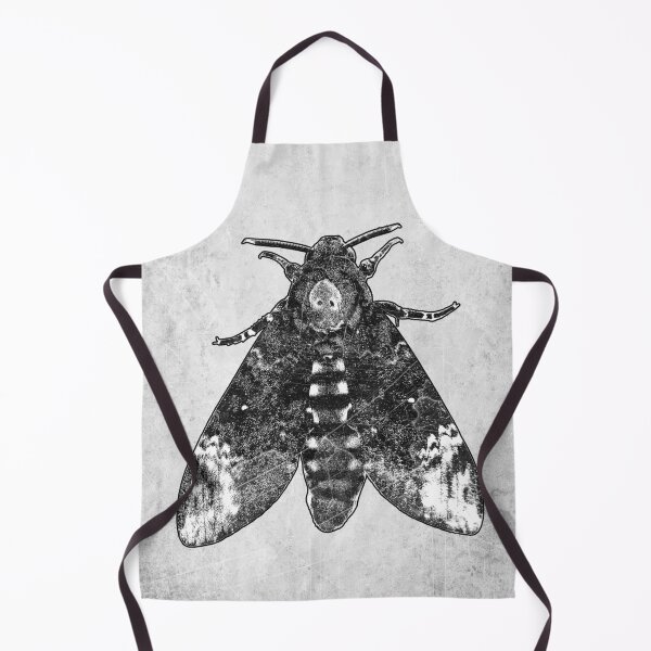 Item preview, Deaths Head Moth Gothic Occult Black and White Illustration designed and sold by Ghoul Enterprises.