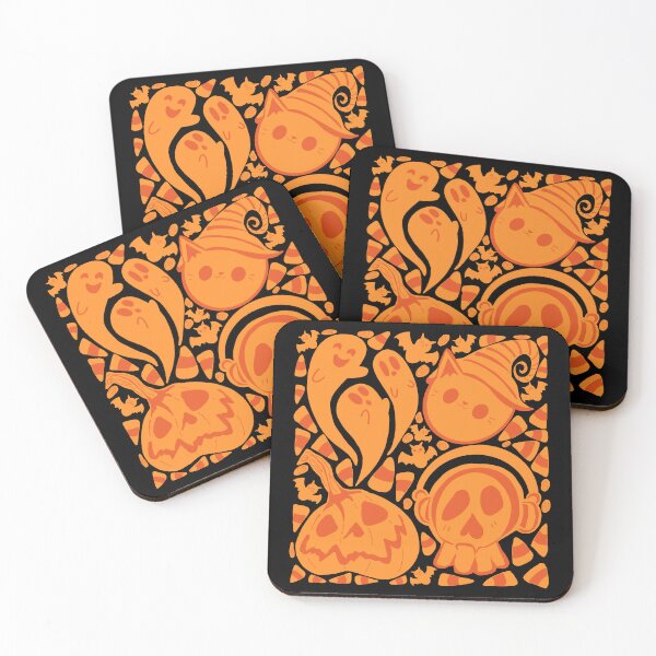 Item preview, Orange spooky Halloween season with black background  designed and sold by missmann.