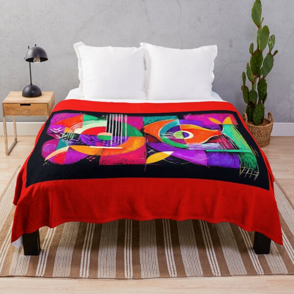 Item preview, Colorful Geometric Abstract with Bold Shapes Intricate Lines and Vibrant Textured Composition designed and sold by OlfactoART Studio.