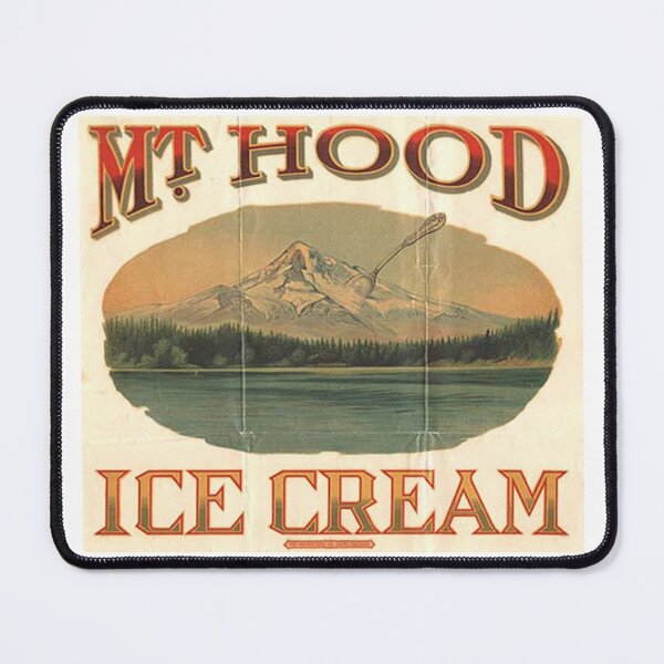 Item preview, Mt Hood Oregon Ice Cream Company Vintage Historical Logo Label designed and sold by coffeepolicy.