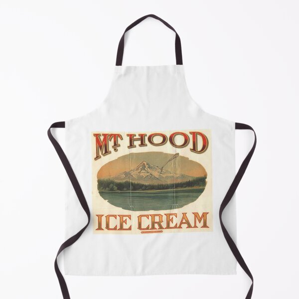 Item preview, Mt Hood Oregon Ice Cream Company Vintage Historical Logo Label designed and sold by coffeepolicy.