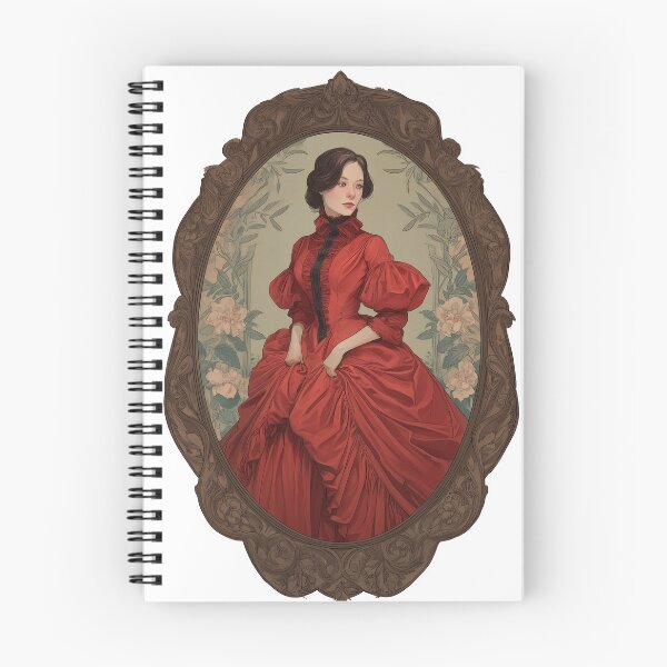 Item preview, Victorian Lady in Red - Timeless Elegance designed and sold by VictorianDreams.