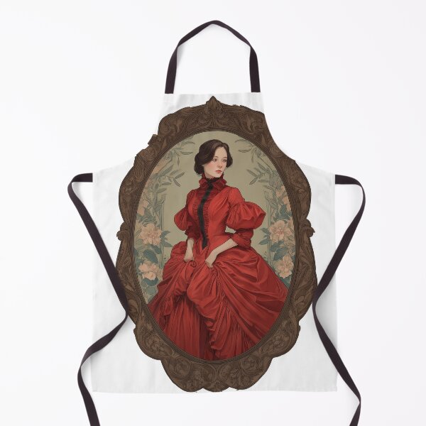 Item preview, Victorian Lady in Red - Timeless Elegance designed and sold by VictorianDreams.