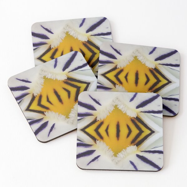 Item preview, Bold Floral Core Pattern – Vibrant Yellow Abstract Design designed and sold by SilentBloomLab.