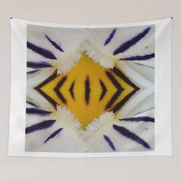 Item preview, Bold Floral Core Pattern – Vibrant Yellow Abstract Design designed and sold by SilentBloomLab.