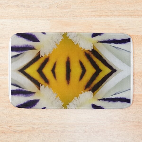 Item preview, Bold Floral Core Pattern – Vibrant Yellow Abstract Design designed and sold by SilentBloomLab.