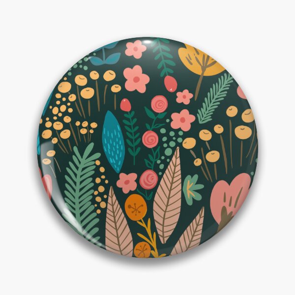 Item preview, Romantic flower garden in spring - blue background designed and sold by Srta  Margarita.