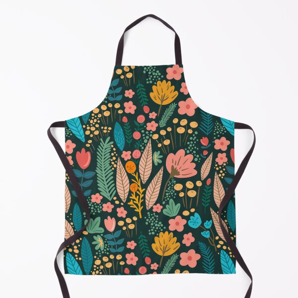 Item preview, Romantic flower garden in spring - blue background designed and sold by Srta  Margarita.