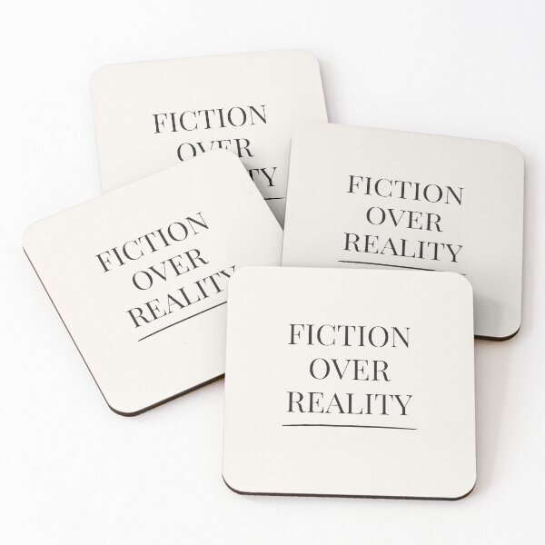 Item preview, Fiction Over Reality - Booktok x Romance Reader Aesthetic designed and sold by Inkbound Co.
