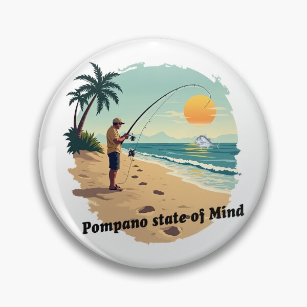 Item preview, Pompano State of Mind - Pompano Fishing designed and sold by SNW-Collective.