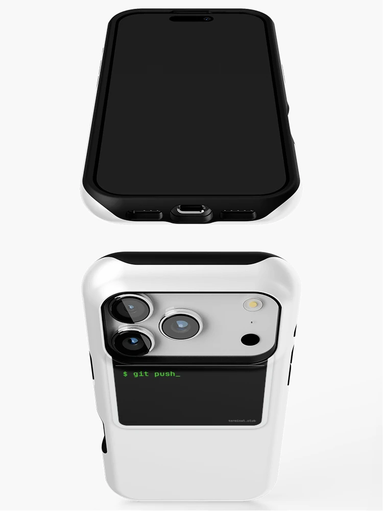 Thumbnail 3 of 4, iPhone Case, git push – Minimal Developer Command designed and sold by TerminalClub.