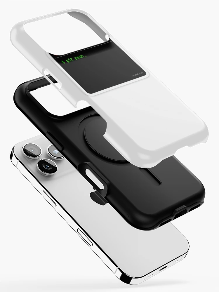 Thumbnail 2 of 4, iPhone Case, git push – Minimal Developer Command designed and sold by TerminalClub.