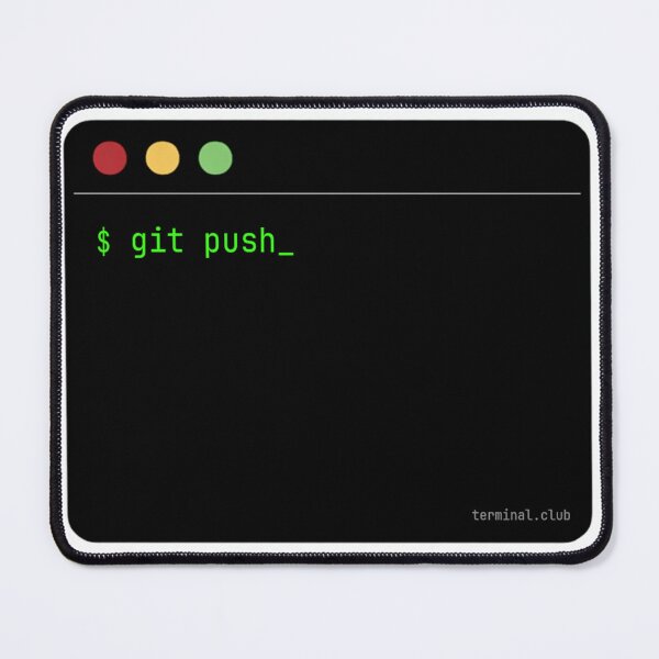 Item preview, git push – Minimal Developer Command designed and sold by TerminalClub.