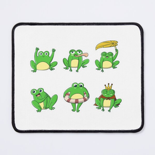 Item preview, Cute Green Frog Sticker Sheet - Funny Froggy Pack - Kawaii Frog Aesthetic Set designed and sold by ZYNORAworld.