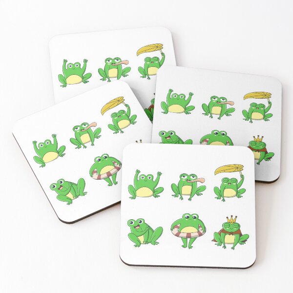 Item preview, Cute Green Frog Sticker Sheet - Funny Froggy Pack - Kawaii Frog Aesthetic Set designed and sold by ZYNORAworld.