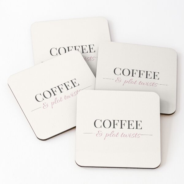 Item preview, COFFEE & plot twists - Booktok x Romance Reader Aesthetic designed and sold by Inkbound Co.