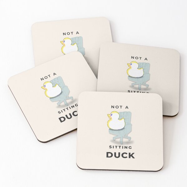 Item preview, Not a Sitting Duck – Funny Office Duck Meme | Motivational Rubber Duck Design designed and sold by ChiaraPagani.