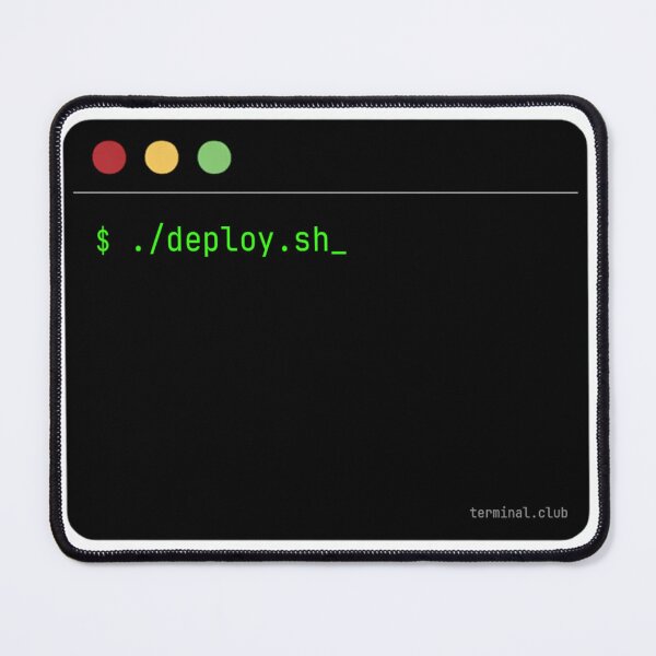 Item preview, deploy.sh – Minimal Developer Command designed and sold by TerminalClub.