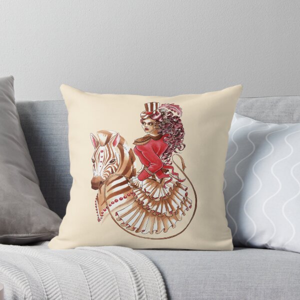 Item preview, Vintage Circus Rider with Zebra Fantasy Art designed and sold by LCWaterworth.