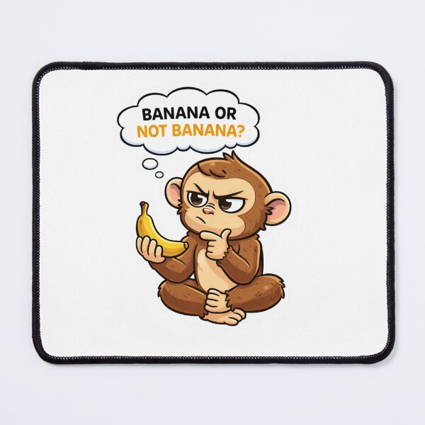Item preview, Banana or Not Banana Monkey - Funny Shakespeare Parody - Thinking Ape Sticker designed and sold by ZYNORAworld.