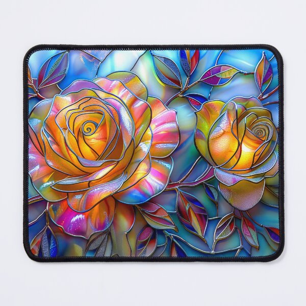 Item preview, Roses Stained Glass Art designed and sold by MargaretWiktor.