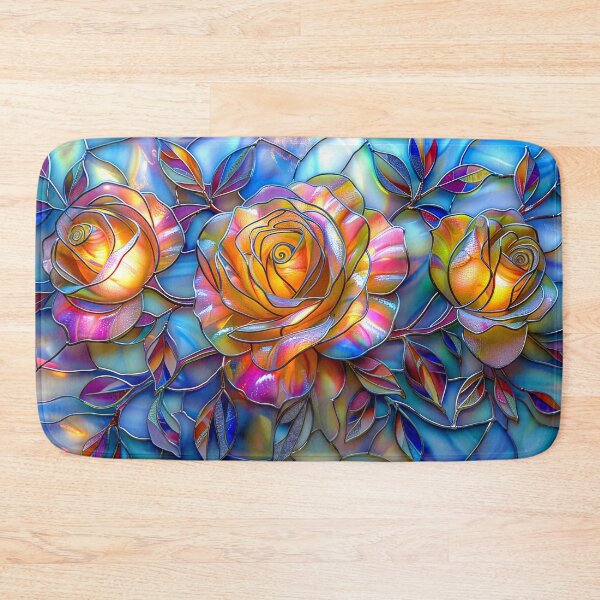 Item preview, Roses Stained Glass Art designed and sold by MargaretWiktor.