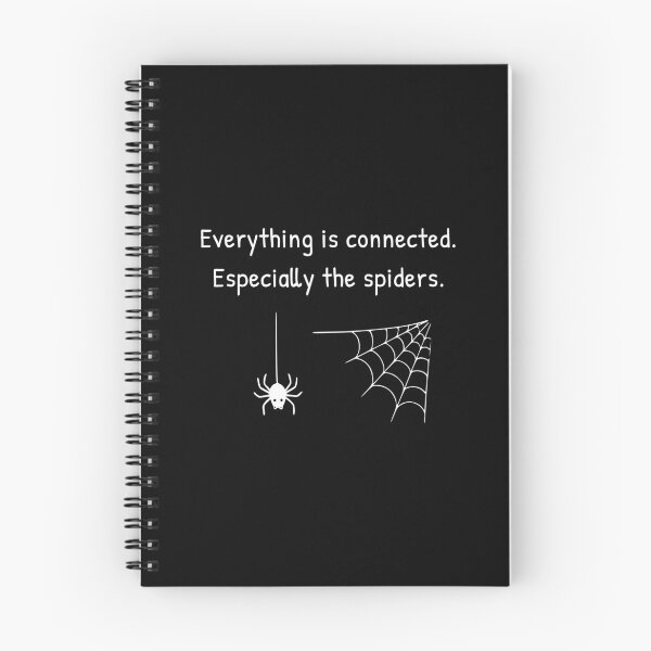 Item preview, Everything Is Connected Spider Web Humor Minimal Design designed and sold by AnnSign.
