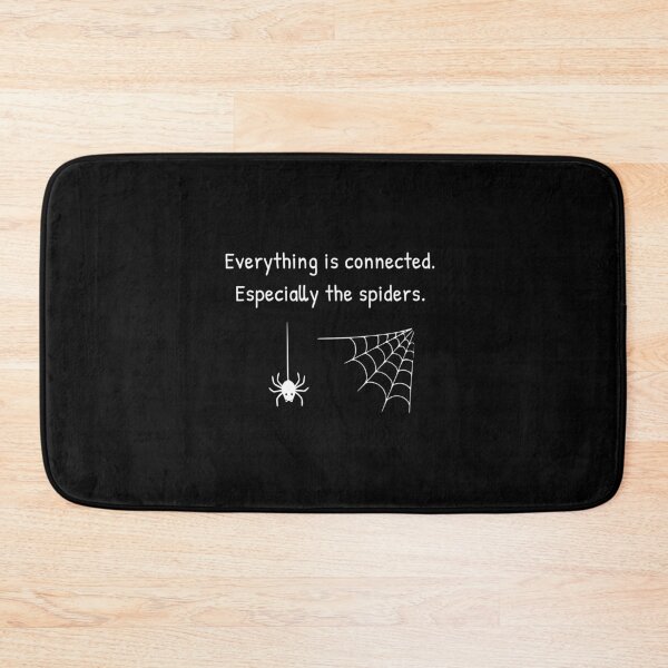 Item preview, Everything Is Connected Spider Web Humor Minimal Design designed and sold by AnnSign.