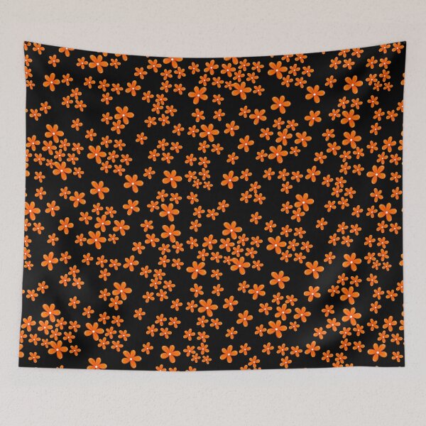 Item preview, Little Orange Watercolor Flowers Set designed and sold by uunaa.