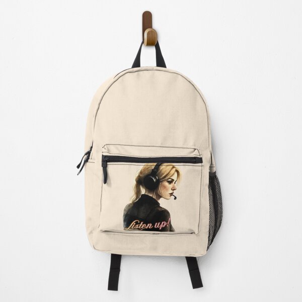 Item preview, Listen Up! Watercolor Dispatcher - Aesthetic Blonde Woman Headset designed and sold by PriyaMagic.