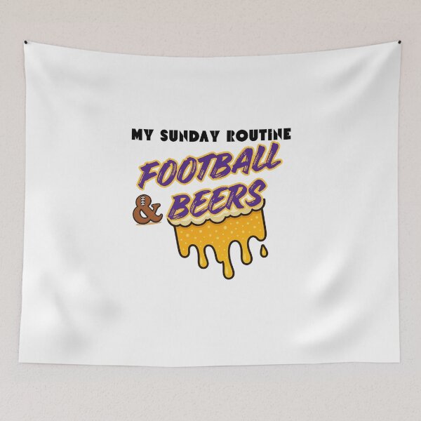 Item preview, Vikings Sunday Routine Football & Beers designed and sold by ThatFootball12.