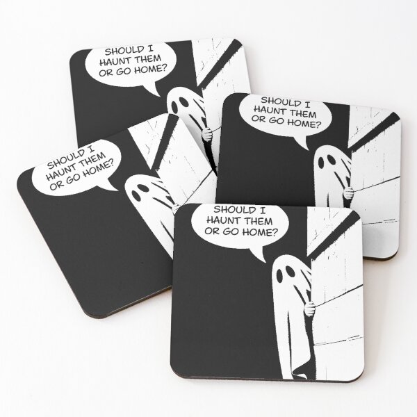Item preview, Should I Haunt Them or Go Home? – Introvert Ghost Humor designed and sold by BlackBoneArt.