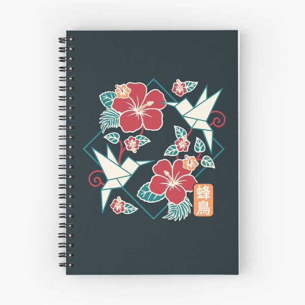 Item preview, Origami Hummingbird with Hibiscus Flower - Japanese Geometric Art designed and sold by NemiMakeit.