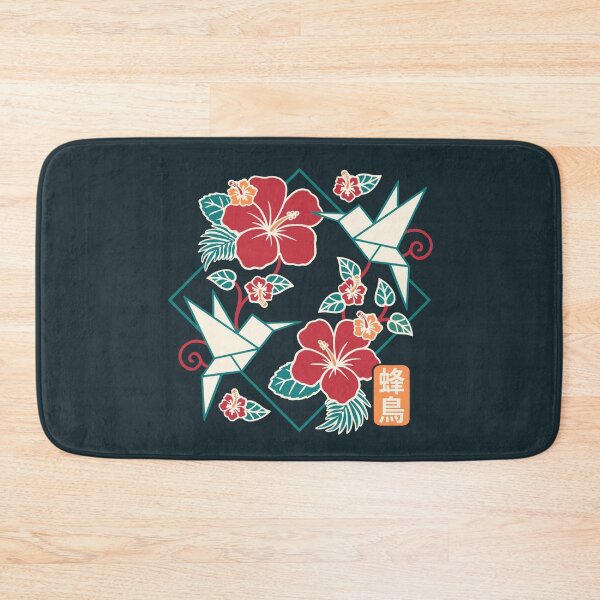 Item preview, Origami Hummingbird with Hibiscus Flower - Japanese Geometric Art designed and sold by NemiMakeit.
