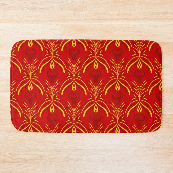Item preview, Fire Scallop Damask designed and sold by FoxfireStardust.