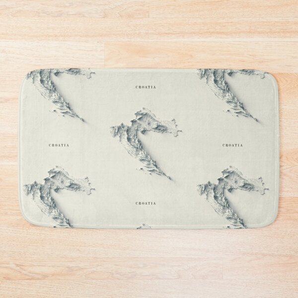 Item preview, Croatia Shaded Relief Map 3D digitally rendered designed and sold by ThinkAboutMaps.