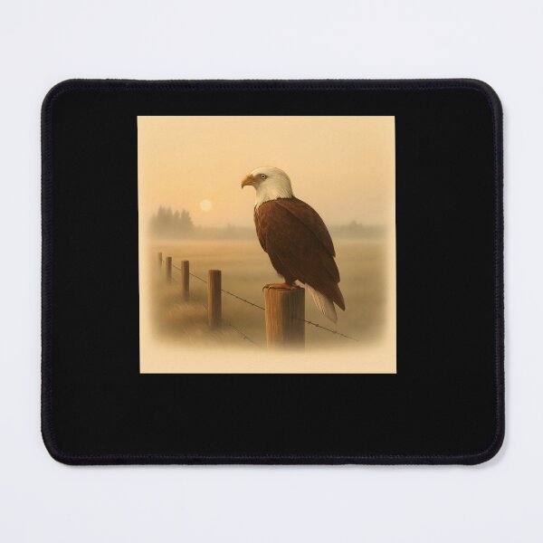 Item preview, Minimalist Eagle Silhouette Desert Sunset Scene designed and sold by SiarheiYur.