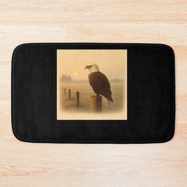 Item preview, Minimalist Eagle Silhouette Desert Sunset Scene designed and sold by SiarheiYur.
