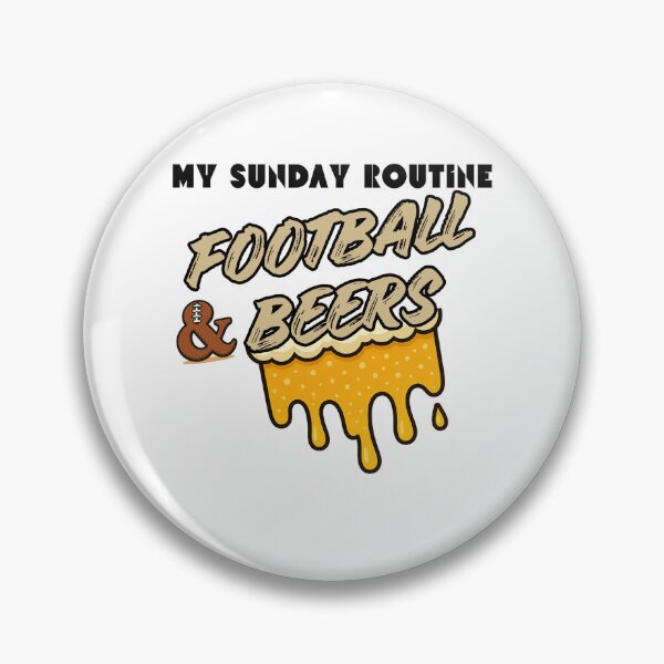 Item preview, Saints Sunday Routine Football & Beers designed and sold by ThatFootball12.