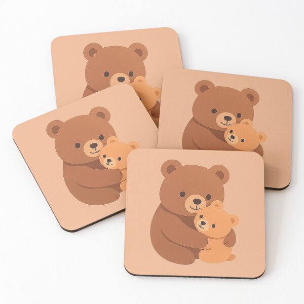 Item preview, Mama Bear and Baby Bear— Sweet Tiny Friends Collection designed and sold by Mirevi1.