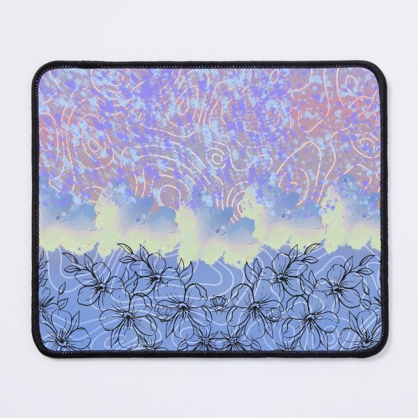 Item preview, Dreamy Floral Abstract with Pastel Watercolor Splashes designed and sold by Lougud.