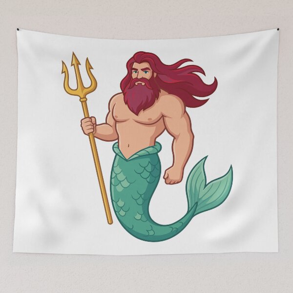 Item preview, Bearded Daddy Merman designed and sold by tigrootiger.