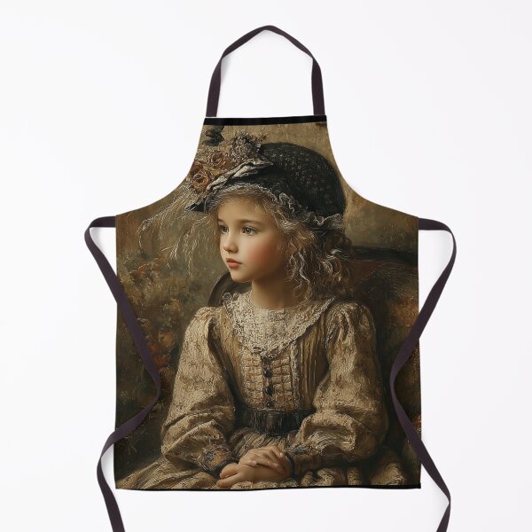 Item preview, Victorian Girl with Elegant Hat - Timeless Vintage Portrait designed and sold by VictorianDreams.