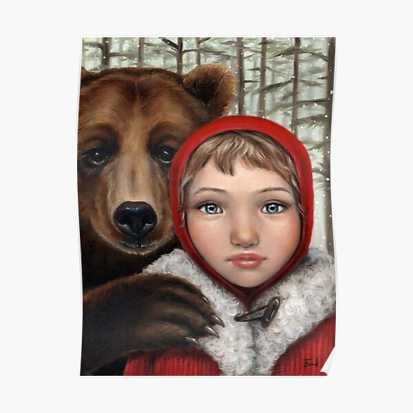 Masha And The Bear Poster For Sale By Tanyabond Redbubble