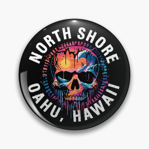 Artikelvorschau, Nordküste - Oahu, Hawaii (mit weißer Schrift) entworfen und verkauft von VelvetRoom.
